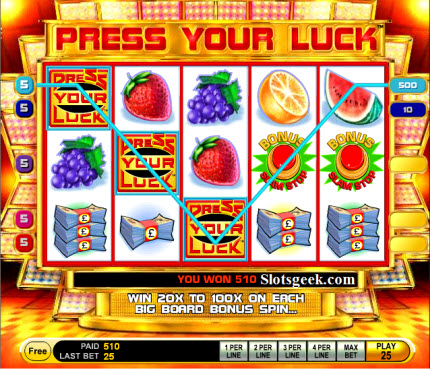 Press Your Luck  Slots