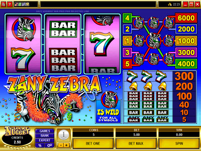 Zany Zebra Slots