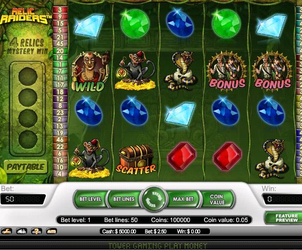 Play Relic Raiders Slots Free