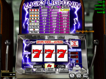 Lucky Lightnin Slot Machine