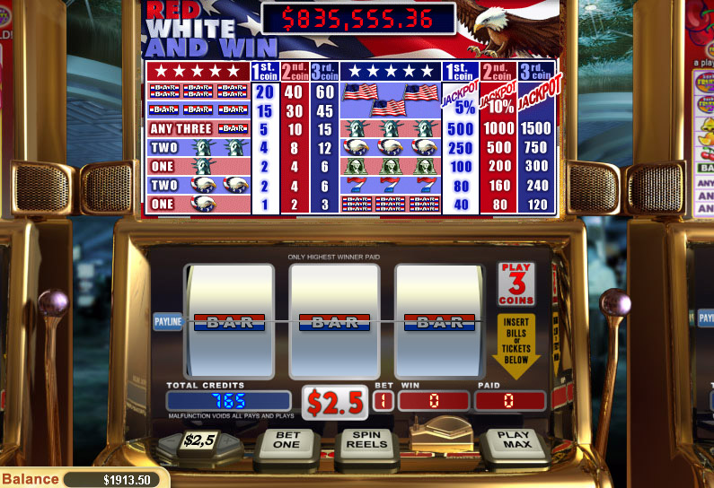 red white and win