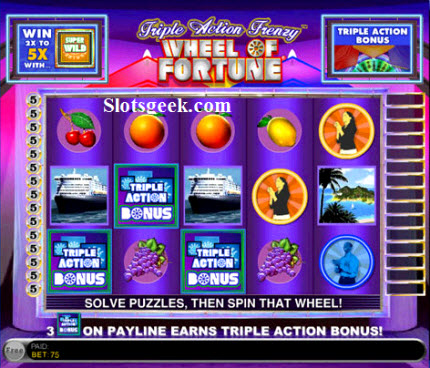 Triple Action Frenzy Wheel of FortuneSlots